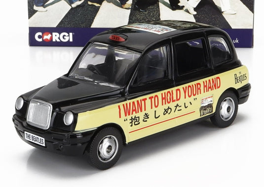 Austinオースチン ロンドンタクシー LTI TX4 2007 ザ ビートルズ 抱きしめたい イエローブラック TV SERIES / Corgi 1/36 ミニカー