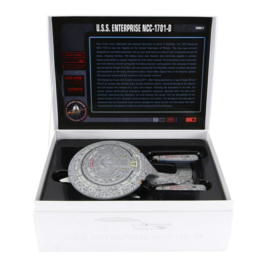 【予約】2026年発売予定 STAR TREKスタートレック U.S.S. ENTERPRISE NCC 1701 D THE NEXT GENERATION ライトグレー / Corgi 1/2000 ミニカー