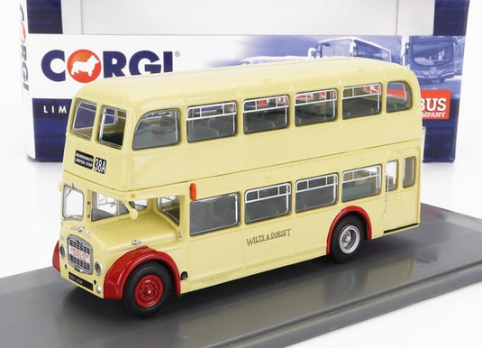 Bristolブリストル ロデッカ FS68 バス ウィルツ アンド ドーセット 1956 クリームレッド / Corgi 1/76 ミニカー