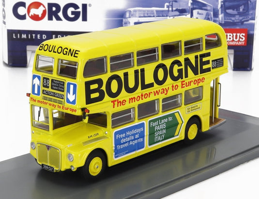 AECエーイーシー RMタイプ バス ロンドン交通 ブローニュ ルート88 1949 イエロー / Corgi 1/76 ミニカー