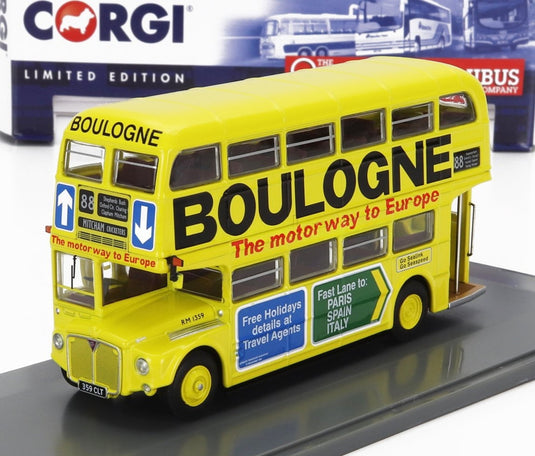 AECエーイーシー RMタイプ バス ロンドン交通 ブローニュ ルート88 ミッチャム 1949 イエロー / Corgi 1/76 ミニカー