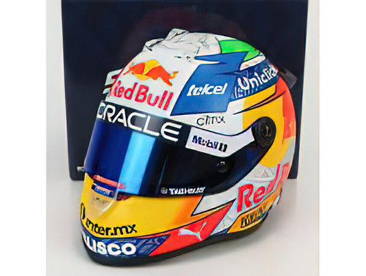 SCHUBERTH HELMETヘルメット F1 CASCO RB18 TEAM ORACLE RED BULL RACING N 11 SEASON 2022 SERGIO PEREZ - YELLOW GREY 1/2 ミニカー模型