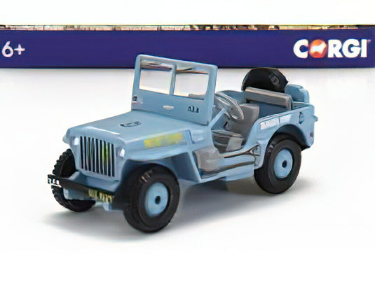 JEEP WILLYS SEABEES CORP MILITARY 1945 CM. 7.0 LIGHT BLUE/CORGI 1/43ミニカー