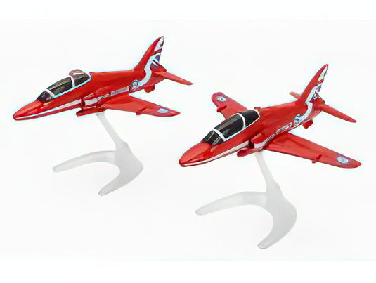 AIRPLANE SET 2X RED ARROWS HAWK RAF ROYAL AIR FORCE 2019 RED/CORGI 1/100ミニカー