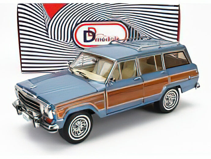 【予約】12月以降発売予定JEEPジープ GRAND WAGONEER 1989 - LIGHT BLUE MET WOOD /Dd-Models 1/18ミニカー