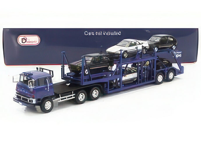 【予約】MITSUBISHI FUSO TRUCK CAR TRANSPORTER BLUE/Dd-Models 1/64ミニカー 海外限定