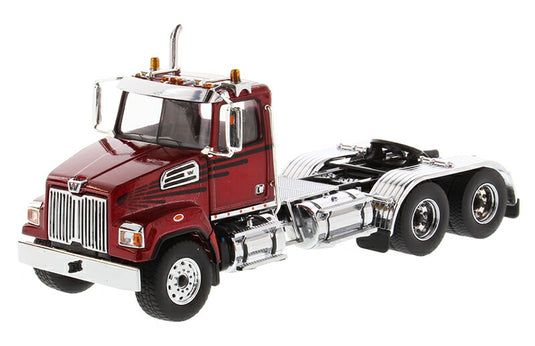 Western Star 4700 SF タンデム デイキャブ メタリックレッド トラック   / Diecast Masters 1/50 建設機械模型 工事車両