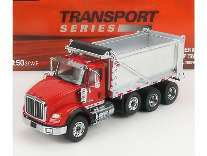 INTERNATIONAL   HK620 TRUCK CASSONE RIBALTABILE 4 ASSI 2010   RED トラック / Diecast Masters 1/50 建設機械模型 工事車両
