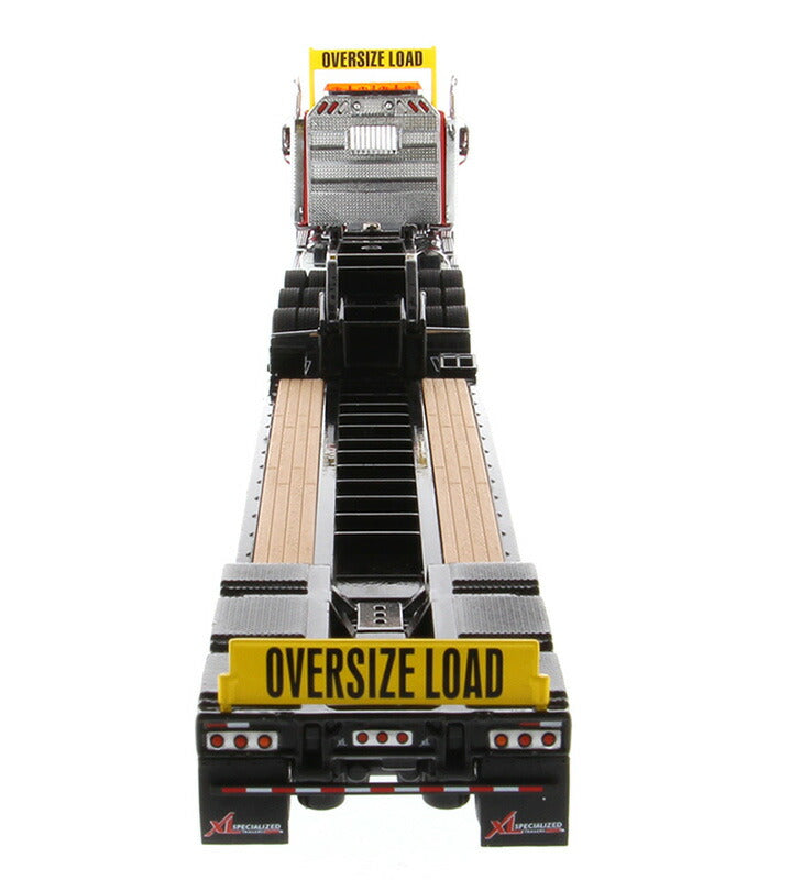 ギャラリービューアに画像をロードする, Western Star 49X SB 3軸トラクター (レッド) &amp; XL 120 HDG ドロップデッキトレーラー 掘削機   / Diecast Masters 1/50 建設機械模型 工事車両
