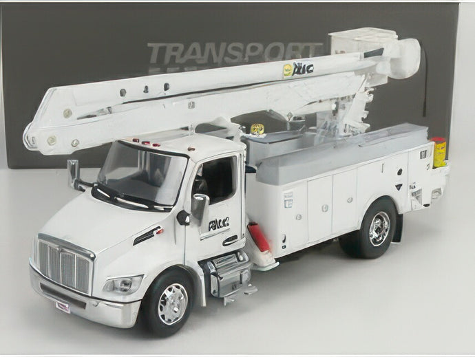 PETERBILT   536 TRUCK ALTEC AA55 GRU CRANE ELEVATOR CON PIATTAFORMA CESTELLO 2010   WHITE トラック / Diecast Masters 1/32 建設機械模型 工事車両