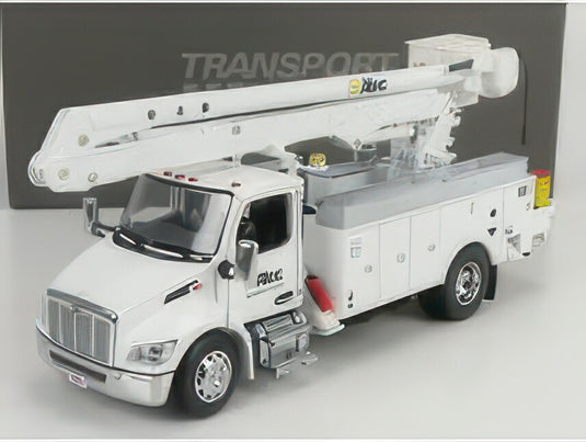 PETERBILT   536 TRUCK ALTEC AA55 GRU CRANE ELEVATOR CON PIATTAFORMA CESTELLO 2010   WHITE トラック / Diecast Masters 1/32 建設機械模型 工事車両