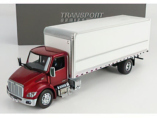 PETERBILT 536 TRUCK CASSONATO 2010 RED MET WHITE/Diecast Masters 1/32模型ミニカー