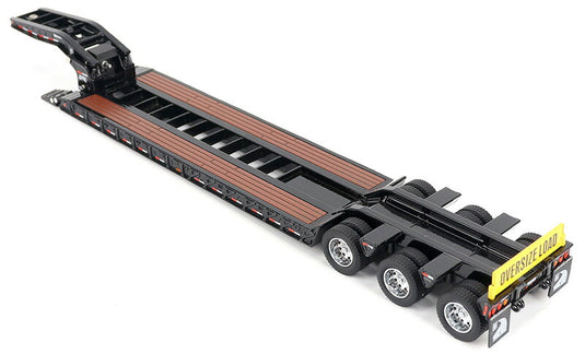 Trail King TK120 油圧着脱式グースネック ローボーイトレーラー (ブラック/通常版) トレーラー   / Diecast Masters 1/50 建設機械模型 工事車両