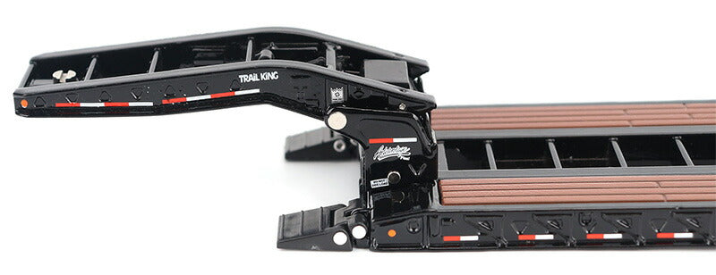 ギャラリービューアに画像をロードする, Trail King TK120 油圧着脱式グースネック ローボーイトレーラー (ブラック/通常版) トレーラー   / Diecast Masters 1/50 建設機械模型 工事車両
