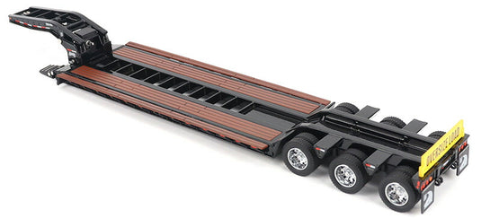 Trail King TK120 油圧着脱式グースネック ローボーイトレーラー (ブラック/アウトリガー仕様) トレーラー   / Diecast Masters 1/50 建設機械模型 工事車両