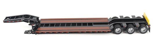 Trail King TK120 油圧着脱式グースネック ローボーイトレーラー (ブラック/アウトリガー仕様) トレーラー   / Diecast Masters 1/50 建設機械模型 工事車両