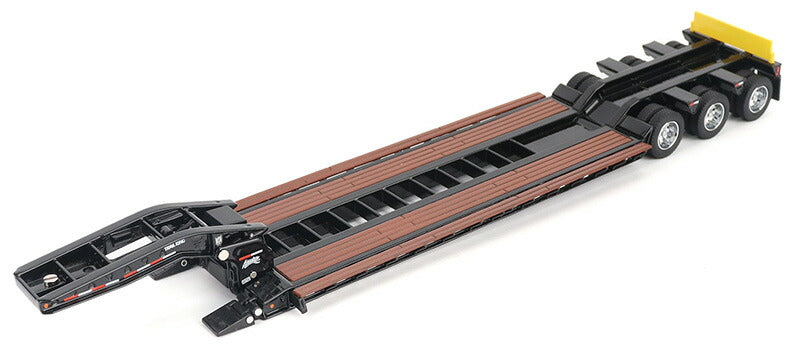 ギャラリービューアに画像をロードする, Trail King TK120 油圧着脱式グースネック ローボーイトレーラー (ブラック/アウトリガー仕様) トレーラー   / Diecast Masters 1/50 建設機械模型 工事車両
