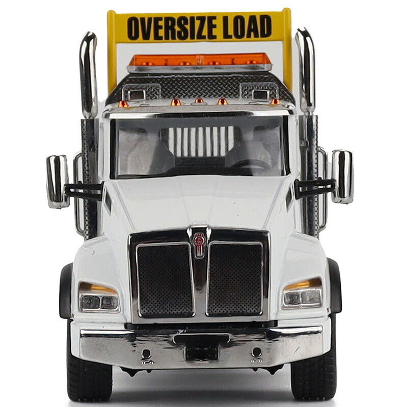 ギャラリービューアに画像をロードする, Kenworth T880 SBFA デイキャブ 3軸トラクター (ホワイト) &amp; Trail King TK120 HDG ローボーイトレーラー トラクタ   / Diecast Masters 1/50 建設機械模型 工事車両
