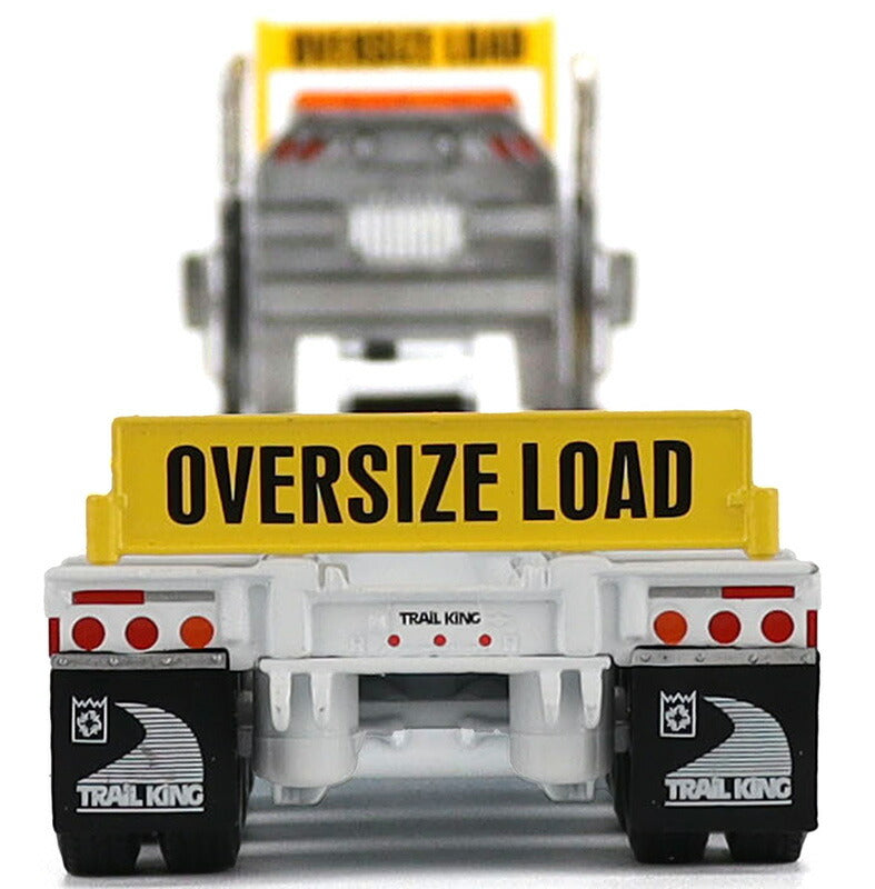 ギャラリービューアに画像をロードする, Kenworth T880 SBFA デイキャブ 3軸トラクター (ホワイト) &amp; Trail King TK120 HDG ローボーイトレーラー トラクタ   / Diecast Masters 1/50 建設機械模型 工事車両
