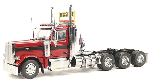 Peterbilt Model 589 131" BBC Day Cab Tridem Axle Semi Legendary Red / Diecast Masters 1/32 トラック商用車 模型