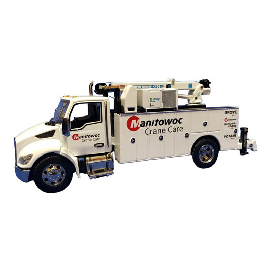 ケンワース Kenworth T380 Titan 85 サービストラック ホワイト Manitowoc仕様 / Diecast Masters 1/50 ミニカー トラック模型