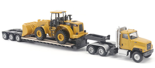 Caterpillarキャタピラー CT681 Tractorトラクター Lowboy Trailer 950G Wheel Loader / Diecast Masters 1/87 建設機械