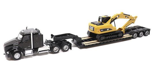 Kenworthケンワース T880 トレーラー CATショベルセット トラック 模型 / Diecast Masters 1/87 建設機械模型