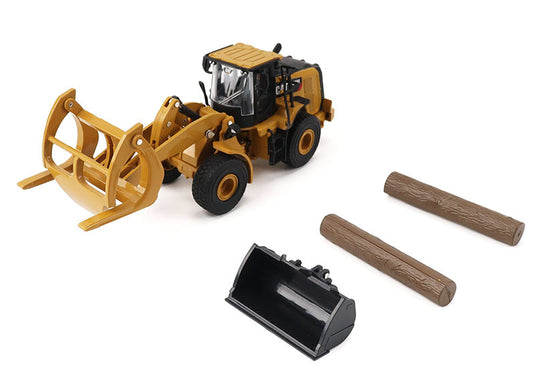Caterpillarキャタピラー 950M Wheel Loaderホイールローダー with Log Fork and Lo / Diecast Masters 1/64