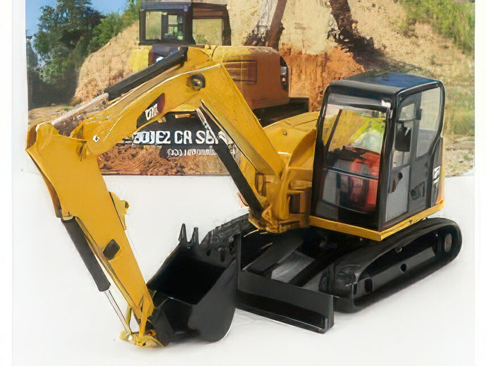 CATERPILLAR   CAT308E2 CR SB ESCAVATORE CINGOLATO   TRACTOR HYDRAULIC MINI EXCAVATOR   YELLOW BLACK ショベル / Diecast Masters 1/32 建設機械模型 工事車両