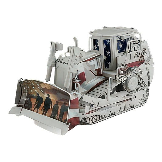 Caterpillarキャタピラー Catd8T ルスパチンゴラータ スクレーパートラックタイプトラクター グレーホワイト / Diecast Masters 1/50 ミニカー