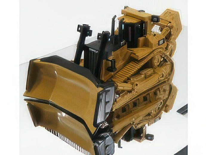 CATERPILLAR   CATD11T RUSPA CINGOLATA   SCRAPER TYPE TRACTOR   YELLOW BLACK ブルドーザ / Diecast Masters 1/125 建設機械模型 工事車両