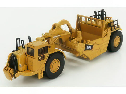 CATERPILLAR   CAT657G RUSPA GOMMATA   WHEEL TRACTOR SCRAPER   YELLOW BLACK / Diecast Masters 1/125 建設機械模型 工事車両