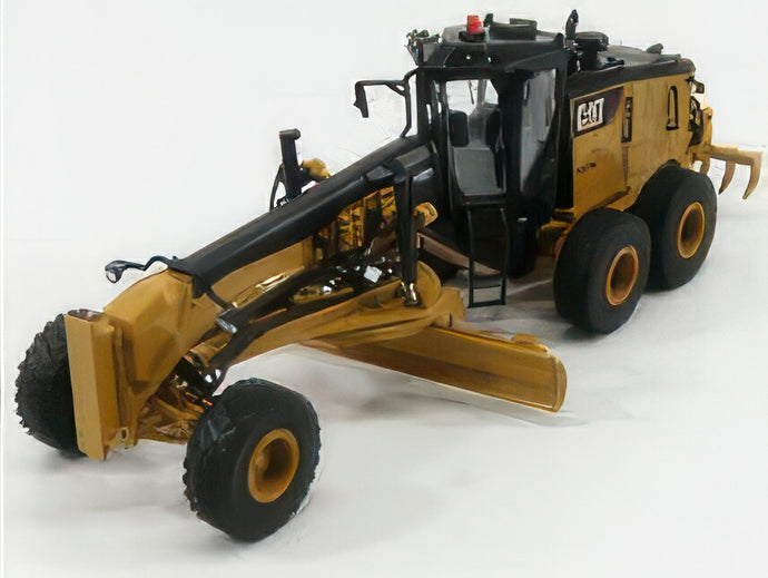 CATERPILLAR   CAT14M3 RUSPA LIVELLATRICE GOMMATA   SCRAPER TRACTOR MOTOR GRADER   YELLOW BLACK / Diecast Masters 1/50 建設機械模型 工事車両
