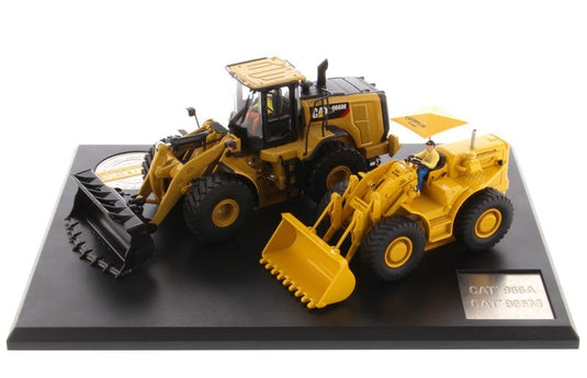 CAT 966A 966M ホイールローダ 2台セット / Diecast Masters 1/50 ミニカー 建設機械模型 工事車両