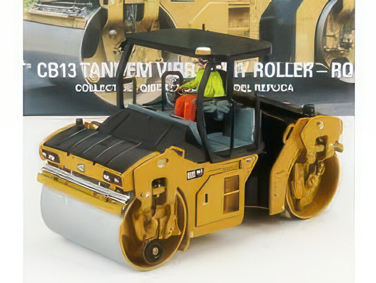 CATERPILLAR   CATCB13 RULLO VIBRANTE MONOTAMBURO   SCHIACCIASASSI   STONE CRUSHER ROLL   UTILITY COMPACTOR   YELLOW BLACK / Diecast Masters 1/50 建設機械模型 工事車両