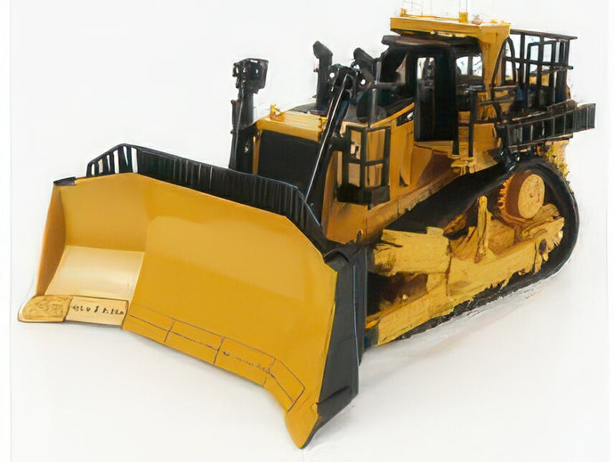 CATERPILLAR   CARD11T RUSPA CINGOLATA   SCRAPER TRACK TYPE TRACTOR   YELLOW BLACK ブルドーザ / Diecast Masters 1/64 建設機械模型 工事車両