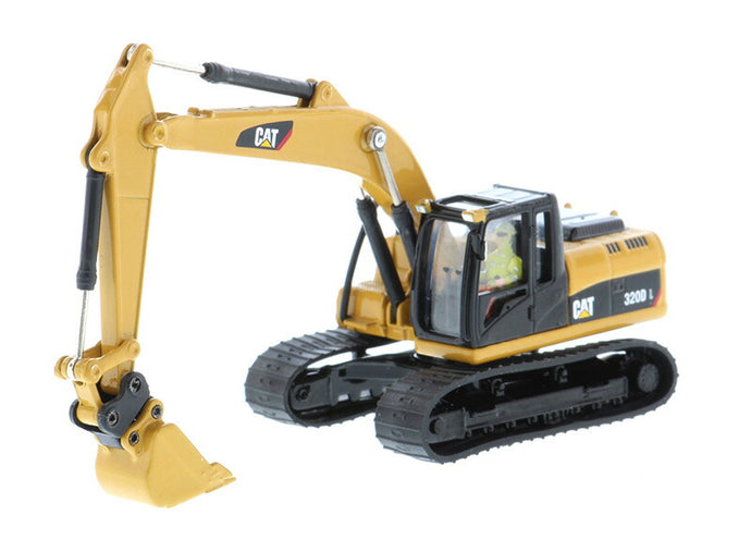 Caterpillar 320D L 油圧ショベル (作業機複数付き)  トレーラー   / Diecast Masters 1/87 建設機械模型 工事車両