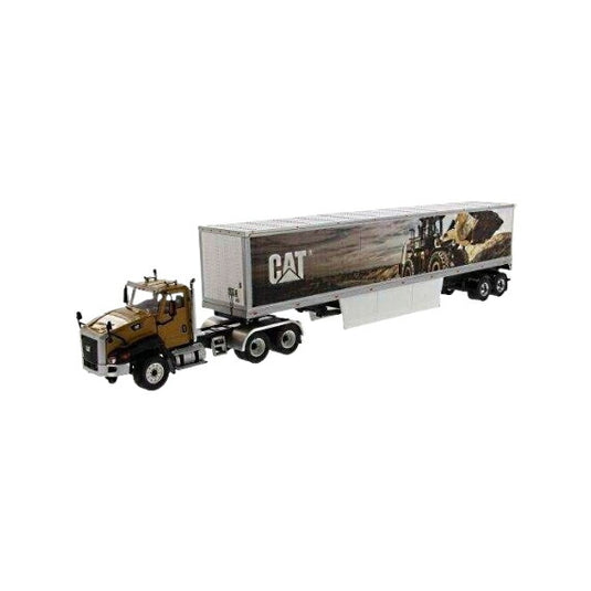 CAT CT660 Tractor Day Cab + CAT トレーラー / Diecast Masters 1/50 建設機械模型 工事車両
