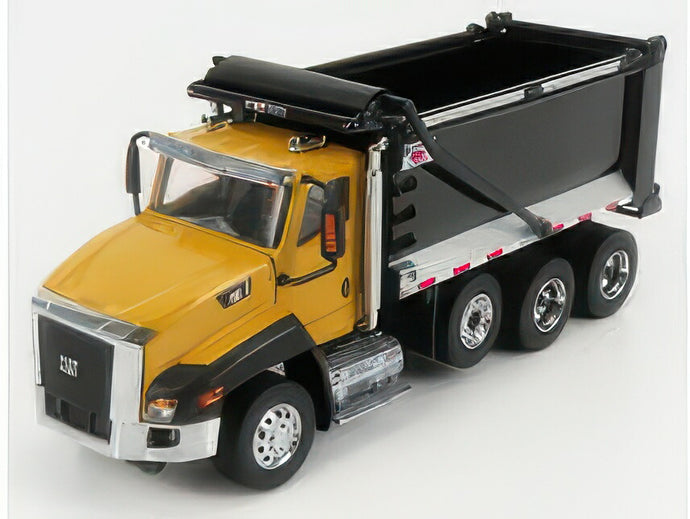 CATERPILLAR   CT660 CASSONE RIBALTABILE 4 ASSI 2016   DUMP TRUCK   YELLOW BLACK トラック / Diecast Masters 1/50 建設機械模型 工事車両