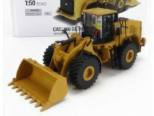 CATERPILLAR  CAT966GC RUSPA GOMMATA  SCRAPER TRACTOR WHEEL LOADER  YELLOW BLACK ホイールローダ / Diecast Masters 1/50 建設機械模型 工事車両