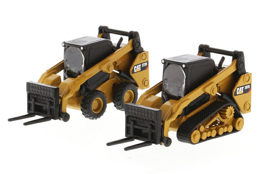 Caterpillarキャタピラー 272D2 スキッドステア & 297D2 ローダー 模型 / Diecast Masters 1/64 建設機械模型