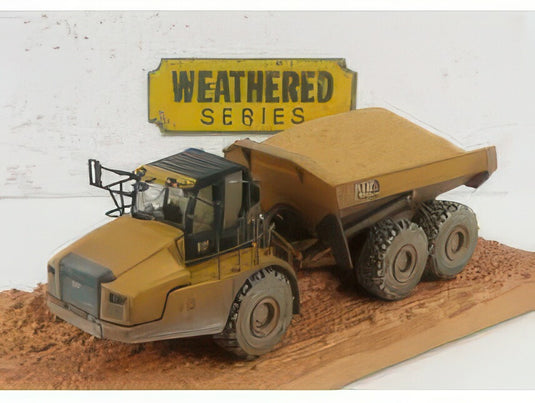 CATERPILLAR   CAT745 CASSONE RIBALTABILE CAVA 3 ASSI   WEATHERED ARTICULATED TRUCK   YELLOW BLACK ダンプ / Diecast Masters 1/50 建設機械模型 工事車両