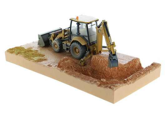 Caterpillar 420F2 IT ウェザード バックホーローダー - ウェザリングシリーズ トレーラー   / Diecast Masters 1/50 建設機械模型 工事車両