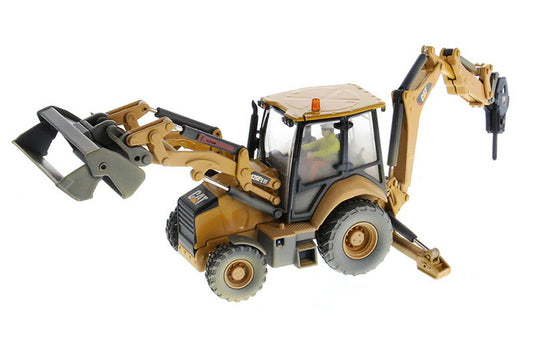 Caterpillar 420F2 IT ウェザード バックホーローダー - ウェザリングシリーズ トレーラー   / Diecast Masters 1/50 建設機械模型 工事車両