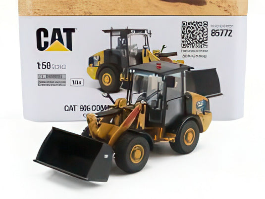 CATERPILLAR CAT906 コンパクト エレクトリック ルスパ ゴンマータ スクレーパー トラクター ホイールローダー イエロー ブラック/ Diecast Masters 1/50 建機 模型