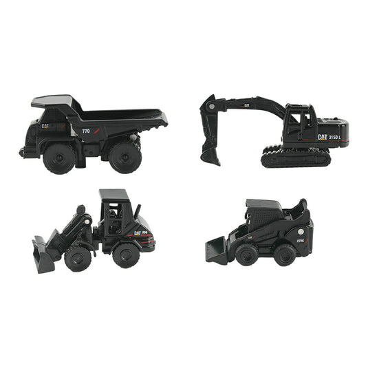 Caterpillarキャタピラー MINI Constructors 4 Pack in Black / Diecast Masters MINI 模型