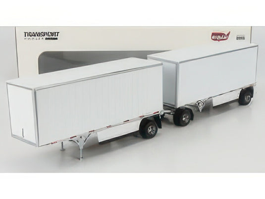 TRAILER   AUTO ARTICOLATO WABASH NATIONAL 28'   WHITE / Diecast Masters 1/50 建設機械模型 工事車両