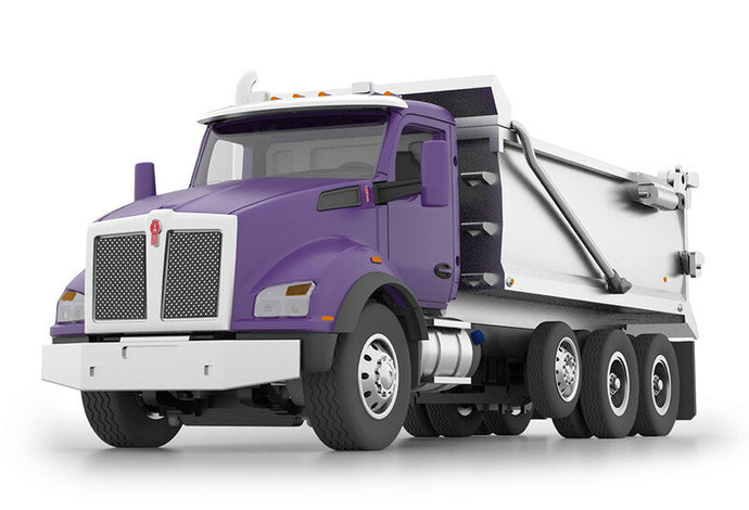 Kenworth T880 Rogue Dump Truck  パープル/クローム  ダンプ / DCP 1/64 建設機械模型 工事車両