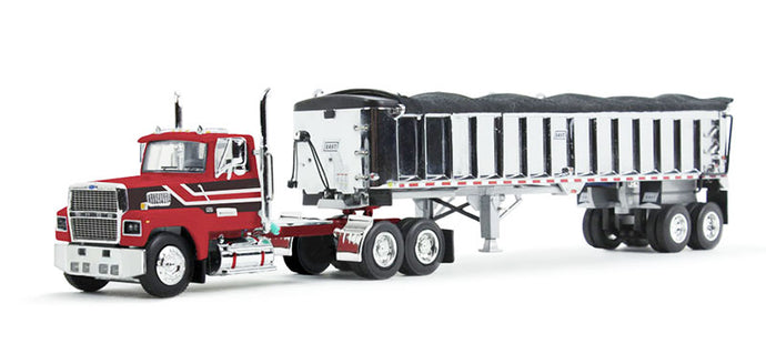 Ford LTL 9000 & East End Dump Trailer  クローム  ダンプ / DCP 1/64 建設機械模型 工事車両