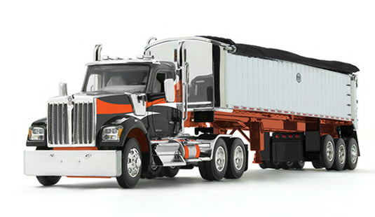 Kenworth W990 & MAC Coal End Dump Trailer ダンプ / DCP 1/64 建設機械模型 工事車両